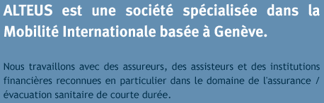 ALTEUS est une société spécialisée dans la Mobilité Internationale basée à Genève.